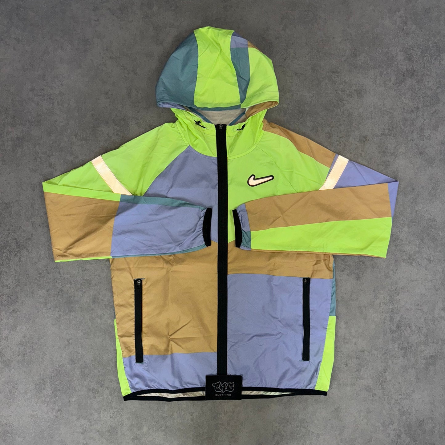 Nike Patchwork Windrunner - Neon